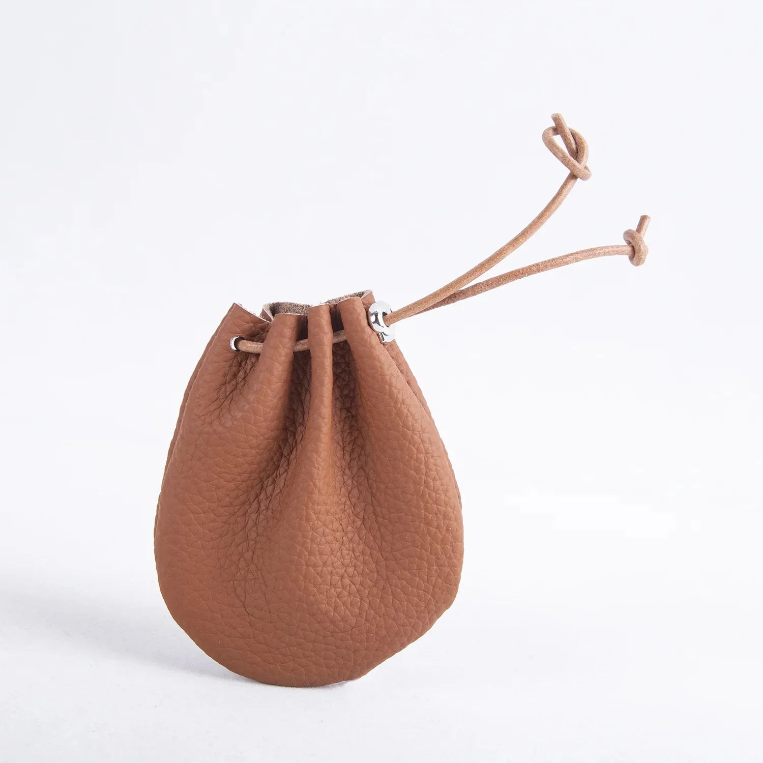 Pocket-size leather pouch