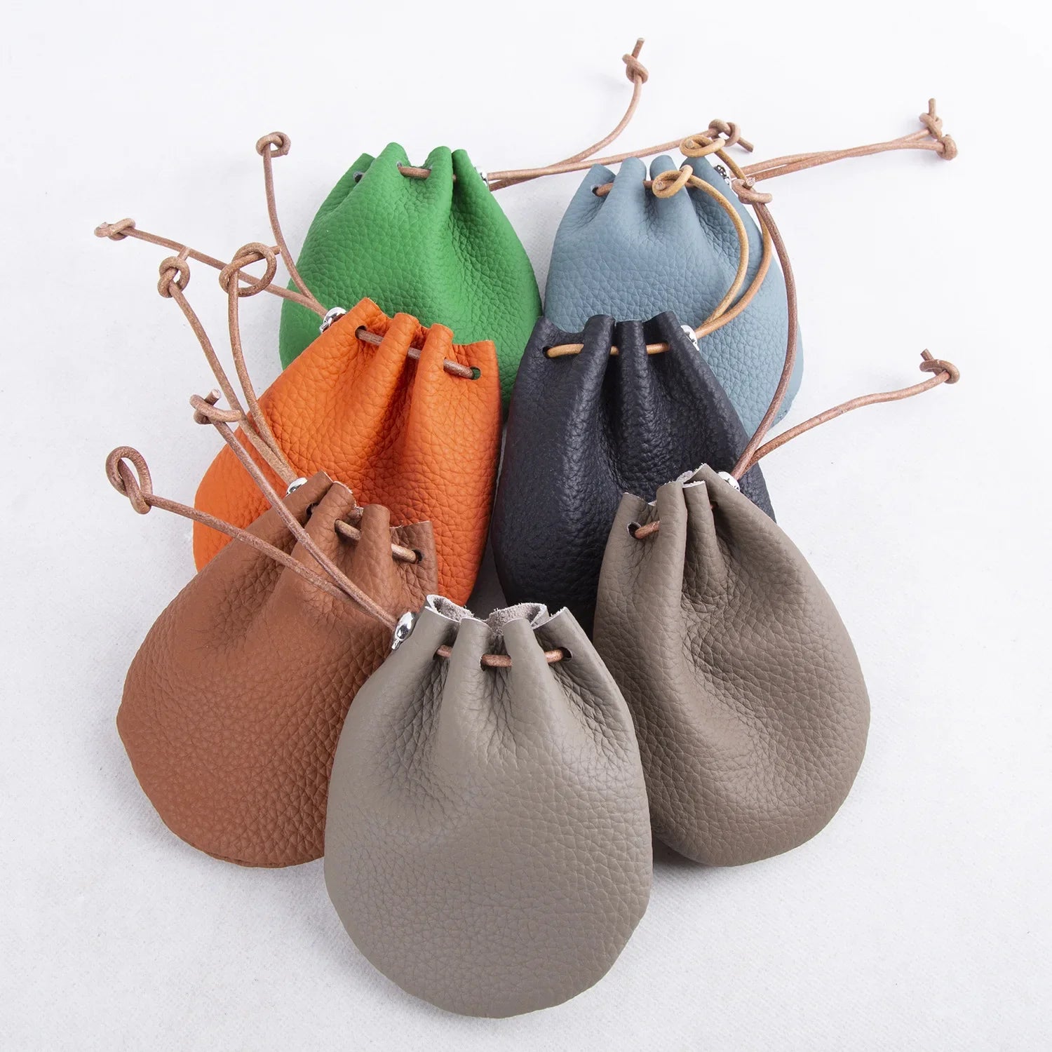 Pocket-size leather pouch