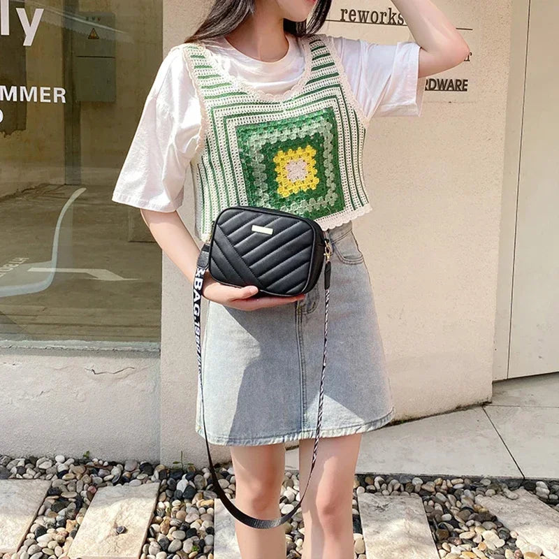 Small leather crossbody sling bag