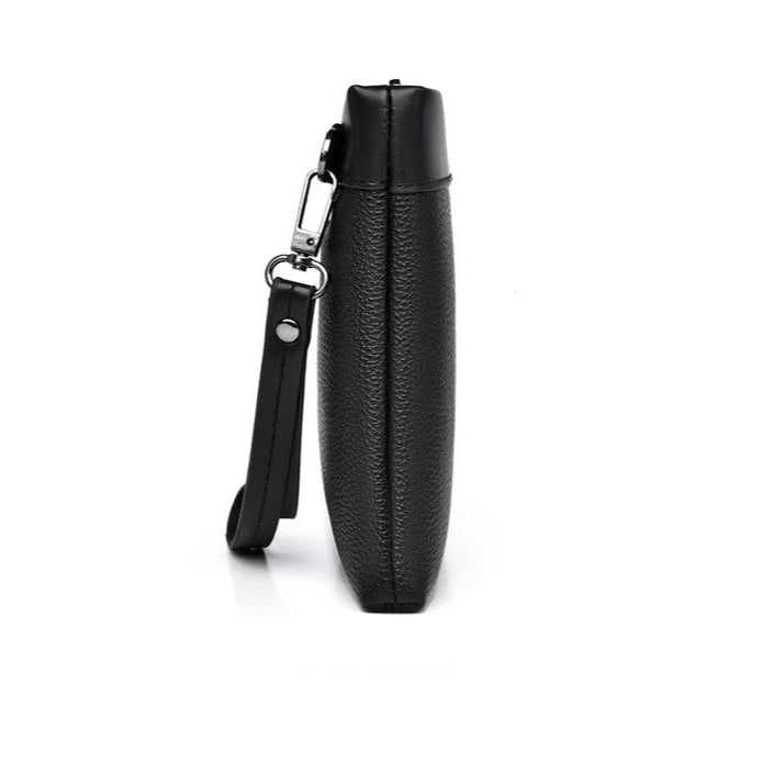 Compact leather clutch for essentials
