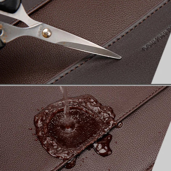Executive leather laptop briefcase