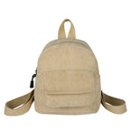 Mini corduroy backpack
