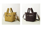 Designer-inspired suede handbag