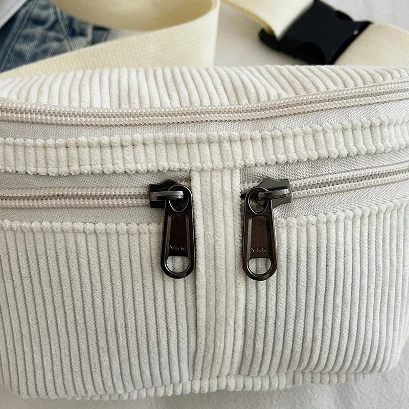 Elegant corduroy bum bag