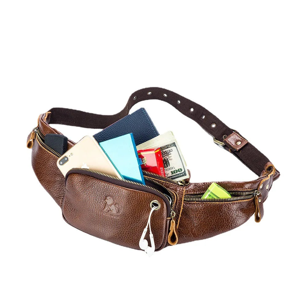 Lightweight leather waist sling