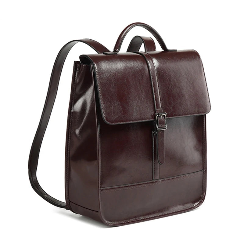 Classic leather satchel
