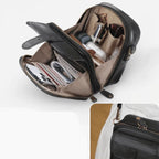 Structured small leather crossbody bag