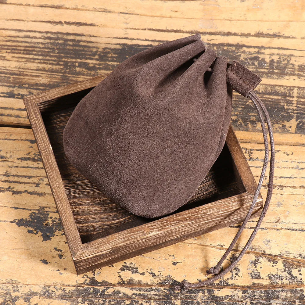 Retro leather belt pouch