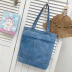 Casual denim tote bag