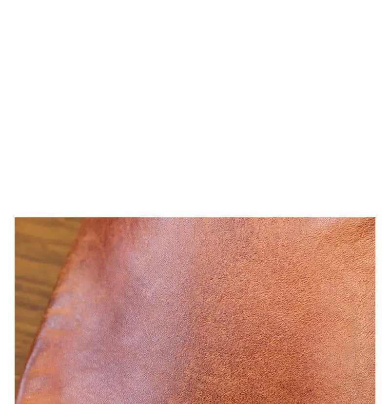 Leather coin pouch drawstring clutch