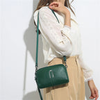 Lightweight leather sling bag