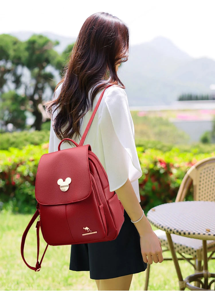 Backpack purse in leather