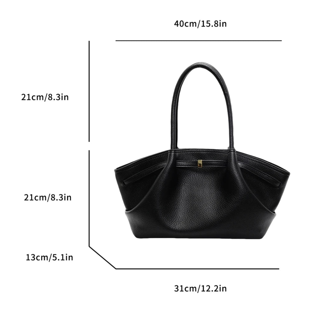 Versatile leather handbag