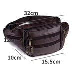 Wraparound leather bum bag
