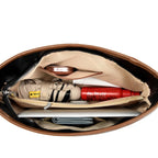 Leather handbag for work, shopping, or travel