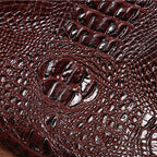 Large leather clutch