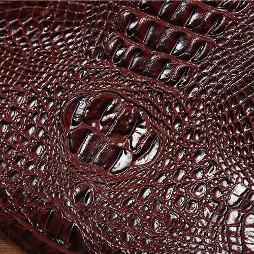 Large leather clutch