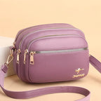 Retro leather shoulder purse