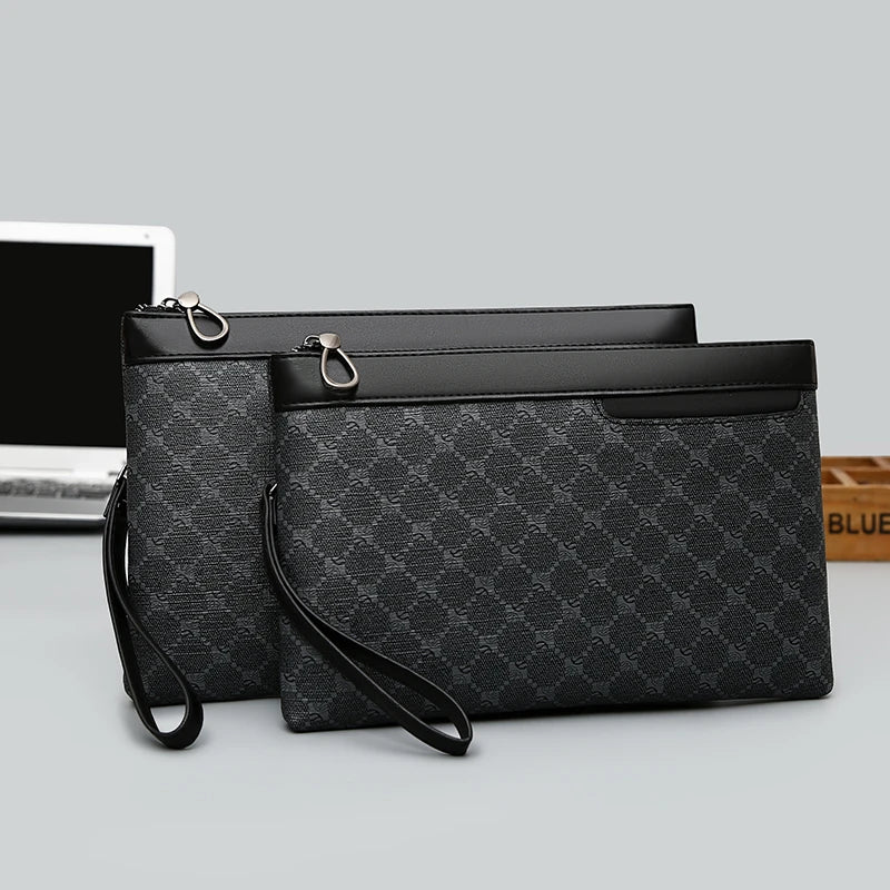 Slim leather clutch for phone and wallet