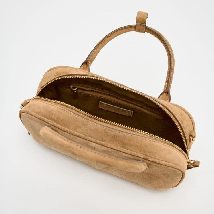 Medium suede handbag
