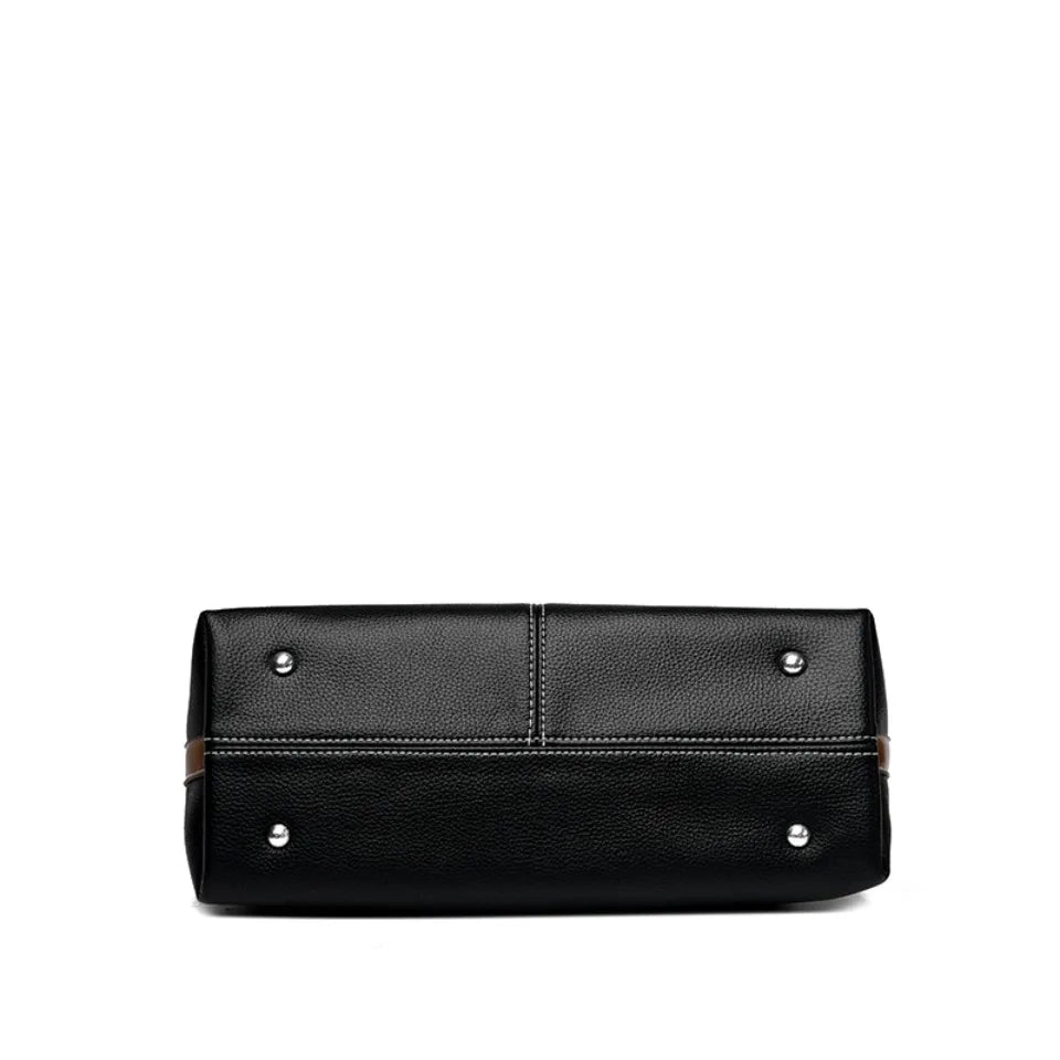 Leather handbag for work, shopping, or travel