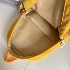 Cute duck corduroy backpack