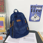 Denim fashion backpack