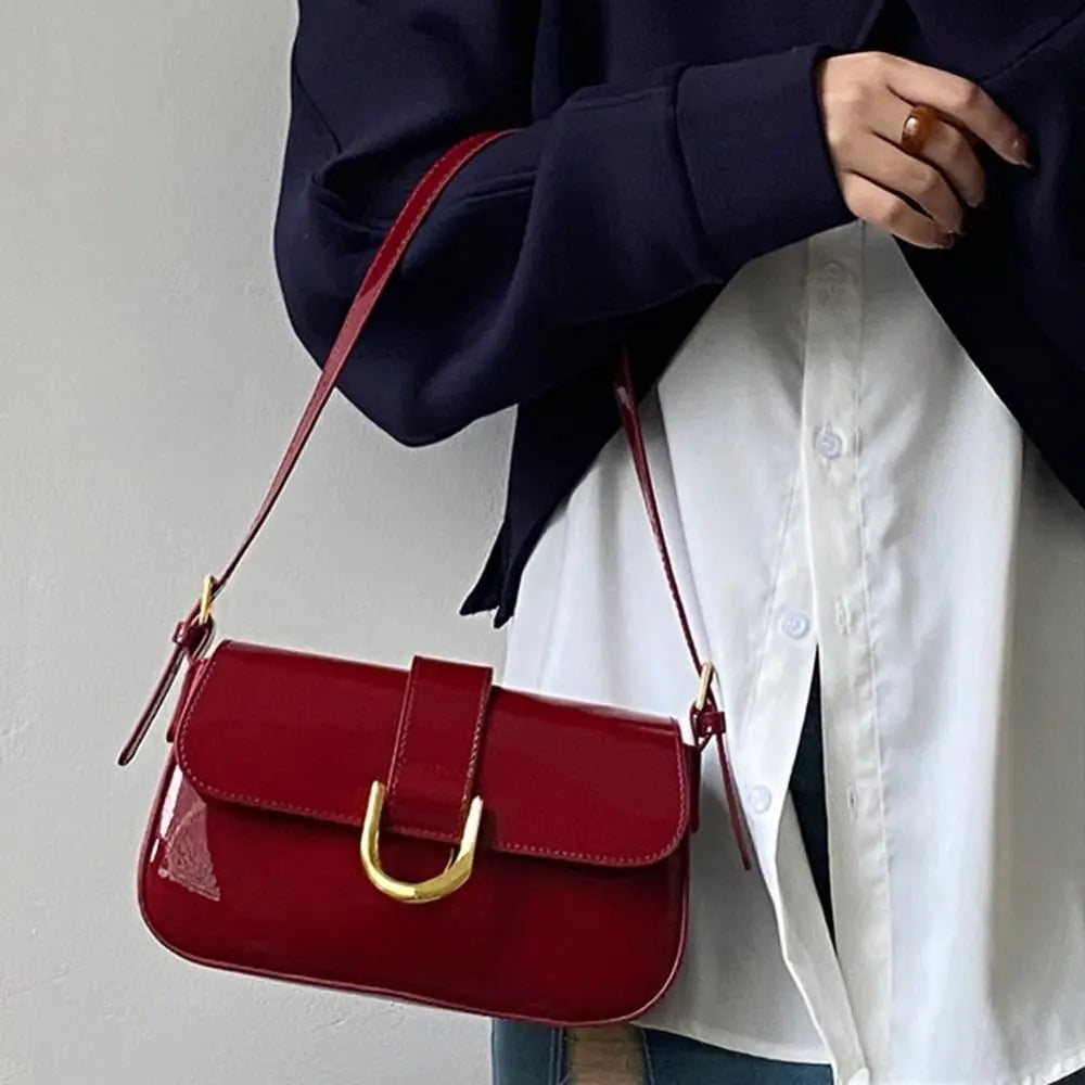 Leather sling purse
