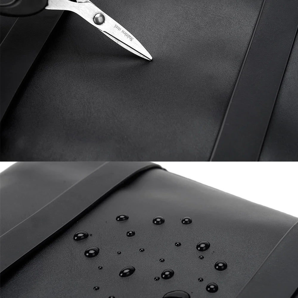 Men's leather backpack rucksack