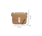 Small structured leather crossbody bag