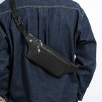 Soft-touch leather bum bag
