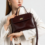 Chic leather crossbody bag for women
