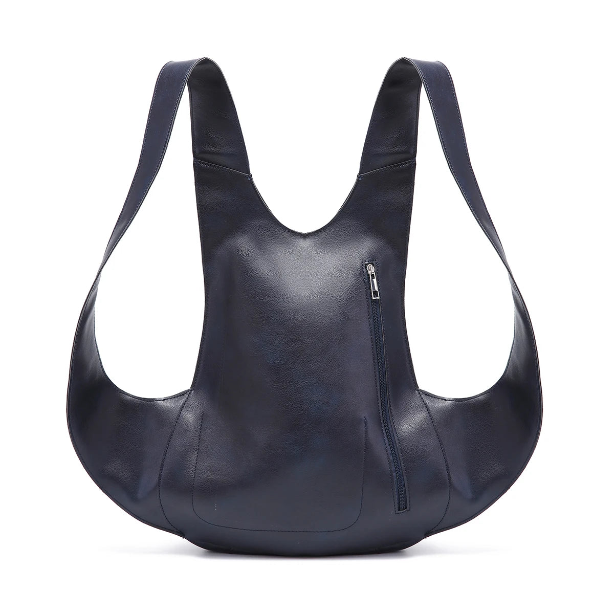 Anti-theft leather backpack