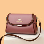 Versatile leather crossbody bag