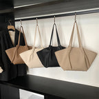 Modern leather tote bag