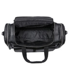 Urban leather holdall with top handles
