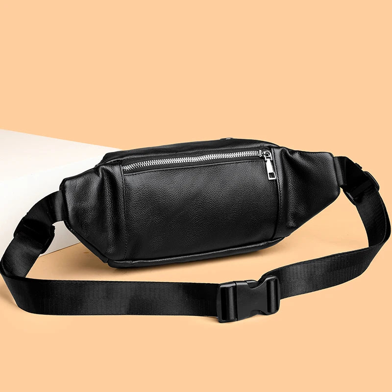 Soft leather crossbody bum bag