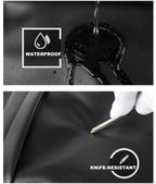 Soft leather backpack for men