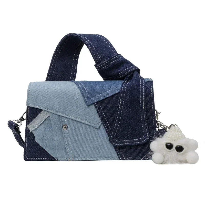Fashion crossbody denim handbag