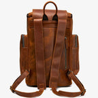 Classic leather hiking rucksack