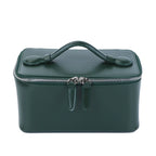 Travel leather vanity bag