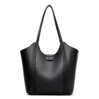 Elegant soft leather tote bag