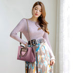 Vintage-inspired leather handbag