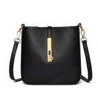 Functional leather crossbody bag