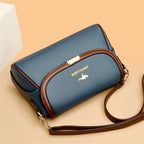 Versatile leather crossbody bag