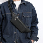 Soft-touch leather bum bag