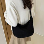 Corduroy handbag for casual wear