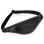 Retro leather belt bag