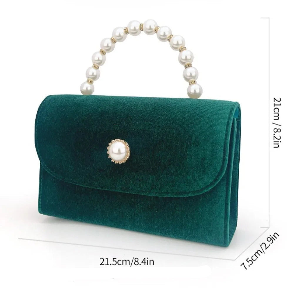 Corduroy clutch bag with envelope flap design