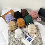 Mini corduroy backpack